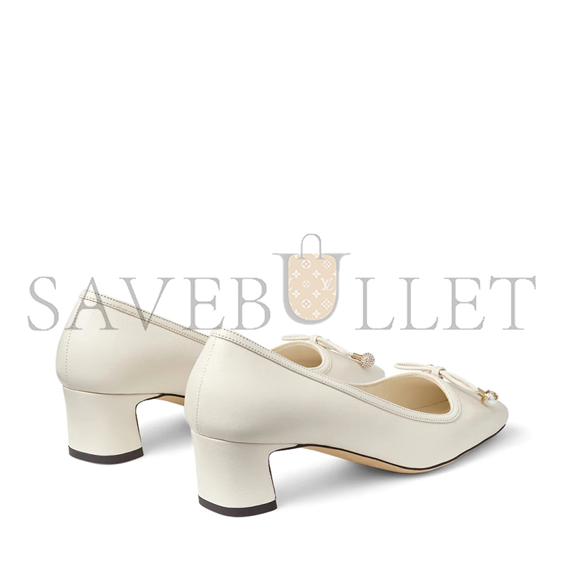 JIMMY CHOO ELME 45 LATTE NAPPA LEATHER PUMPS ELME45NAP JIMMY CHOO ELME 45 LATTE NAPPA LEATHER PUMPS ELME45NAP